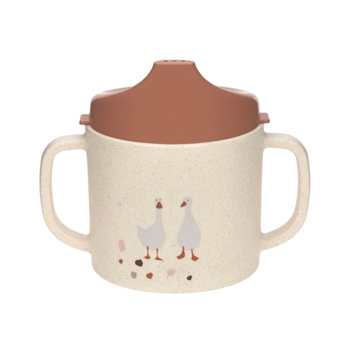 [400492] Laessig | Drinkbeker Nature Tiny Farmer Sheep/Goose Cup PP/Cellulose Ecru 150ml