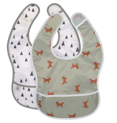 [425109] SLABBETJE, Little Forest Fox, 26x38cm, met kruimelvanger, waterdicht, 2 stuk(s), Lightweight Bib, 2021