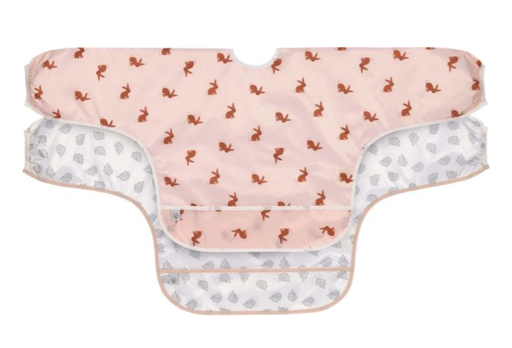 [425110] Laessig | Slabbetje met Mouwen Long Sleeve Bib Little Forest Rabbit 2-pack