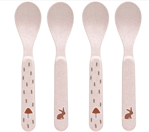 [425122] Laessig | Lepel Spoon Set Little Forest Rabbit Roze 4-pack