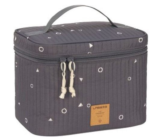 [425198] TOILETTAS, Nursery Caddy To Go, Universe anthracite, uni/all over motiefprint, polyester, rits, 2021