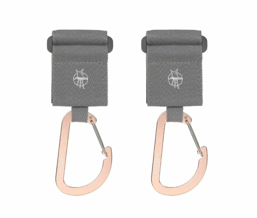 [425216] Laessig | Tassenhaak Stroller Hooks Metal Grey Polyester/Metaal 2-pack