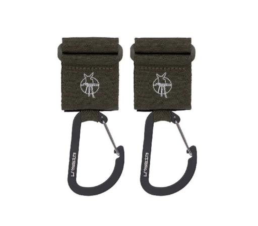 [425217] Laessig | Tassenhaak Stroller Hooks Metal Olive 2-pack