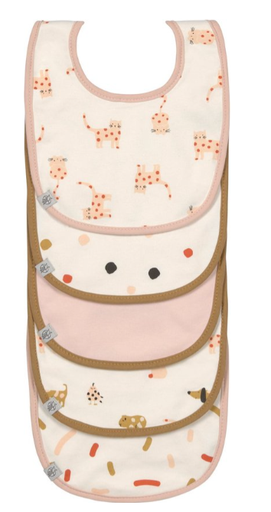 [451440] Laessig | Slabbetje Little Mateys Spicey Orange Badstof Value Pack 5-pack