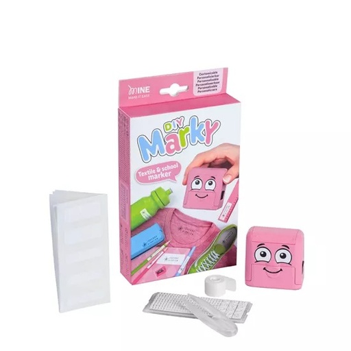 [503341] Marky DIY | Stempel met Inkt Roze 3 Lijnen