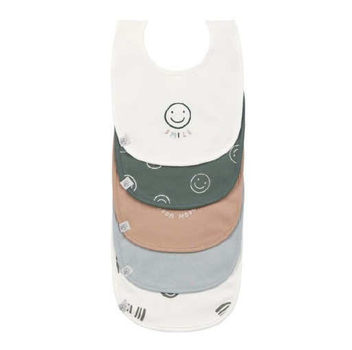 [463150] Laessig | Slabbetje Tiny Smile Value Pack Velcrosluiting 5-pack
