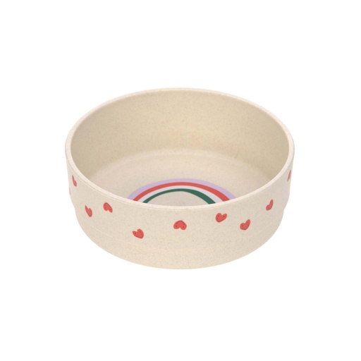 [474200] Laessig | Kom Bowl Happy Rascals Heart Lavender PP/Cellulose