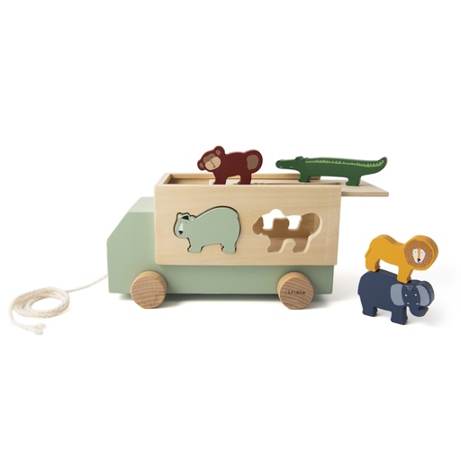 [413468] Trixie | Sorteervormen Dierentruck Vormenstoof Hout  