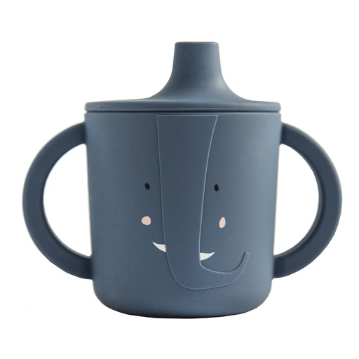 [440003] Trixie | Drinkbeker Mrs. Elephant Tuitbeker Siliconen Blauw 200ml