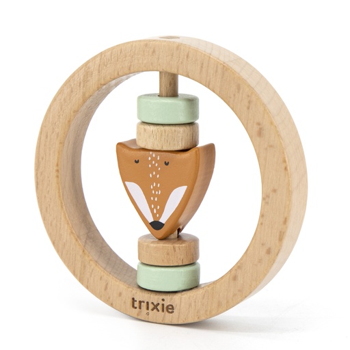 [440034] Trixie | Rammelaar Hout Rond Mr. Fox Oranje Ø9cm