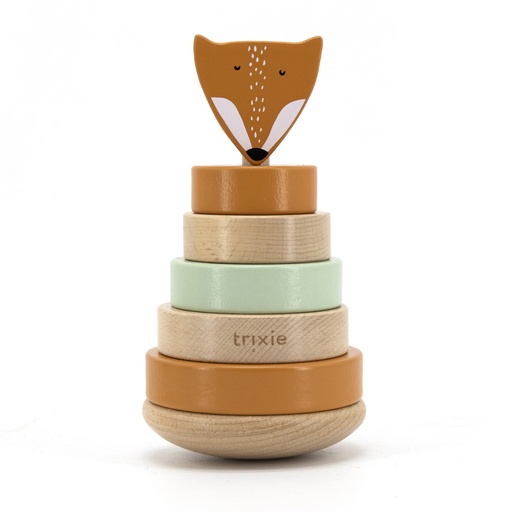 [440036] Trixie | Stapelpyramide Mr. Fox Stapeltoren Hout Oranje 10x10x18,5cm