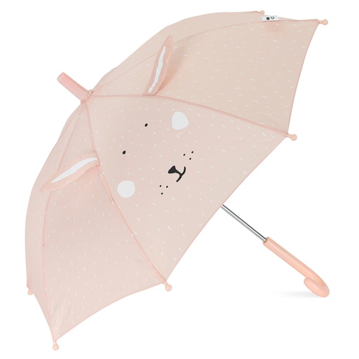 [440095] PARAPLU, Umbrella, Mrs. Rabbit, roze, uni/print konijn, 100% gerecycleerd polyester, School (038)