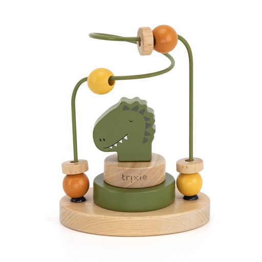 [463125] Trixie | Kralenframe Mr. Dino Hout Groen 11x8x15cm