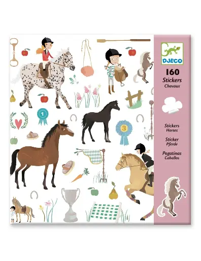 [94680685] Djeco stickers paarden 160 stuks