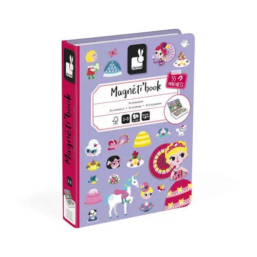 [94702348] Janod magneetboek prinsessen 62st 3-8jr