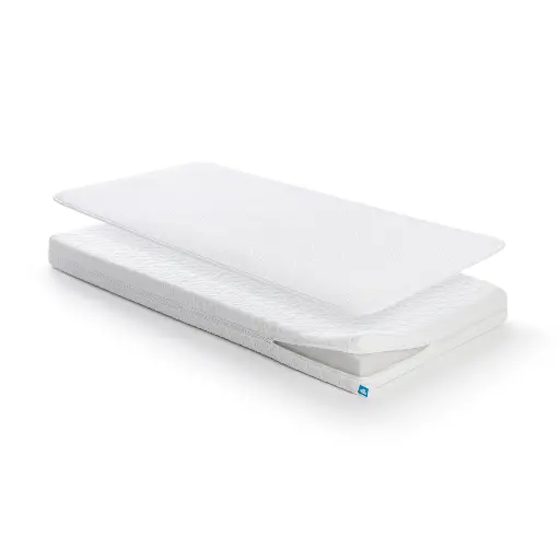 [382330] MATRAS, vr babybed 60x120, Essential, 9cm dik, polyetherschuim kern, 30 kg/m³, polyester afneemb. hoes, Sleep Safe Pack