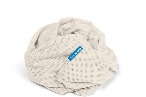 [436895] Aerosleep | Hoeslaken Sleep Safe Fitted Sheet Polyester Almond 70x140cm