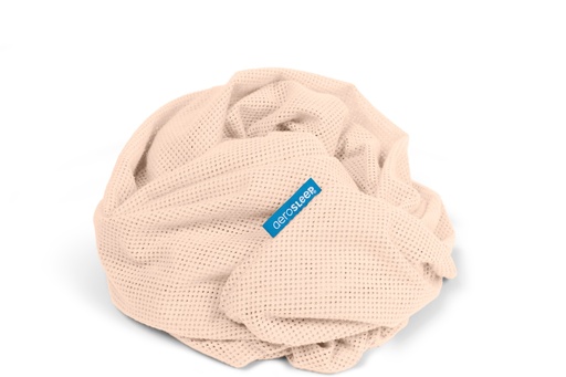[436899] Aerosleep | Hoeslaken Sleep Safe Fitted Sheet Polyester Peach 70x140cm