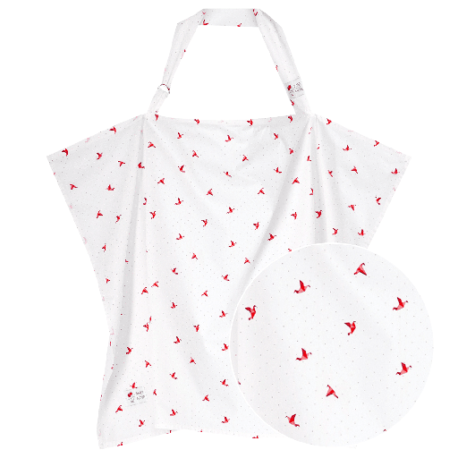 [374526] Baby On The Move | Borstvoedingsdoek Nursing Cocoon Birds Coral