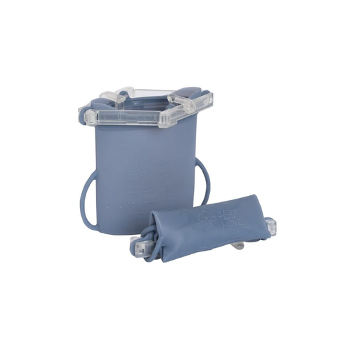 [411260] Baby On The Move | Bewaarzakjes vr Moedermelk/Voeding Yummy Bag Silicone Denim 230ml 2-Pack