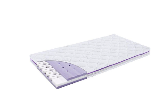 [467725] MATRAS, vr babybed 70x140, Waterfall, 11cm dik, koudschuim kern, 40 kg/m³, polyester/Tencel hoes, afneembare hoes