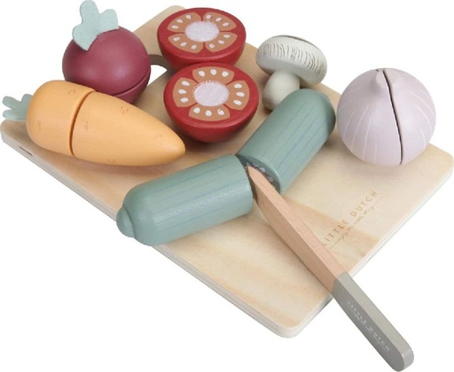 [114494425] Little Dutch | Educatief Speelgoed Snijset Groenten Hout