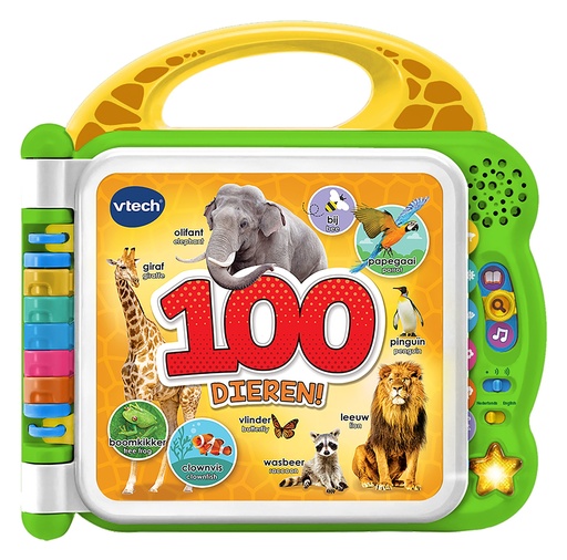 [413129] Vtech | Interactief Boek Mijn Eerste 100 Woordjes Dieren 