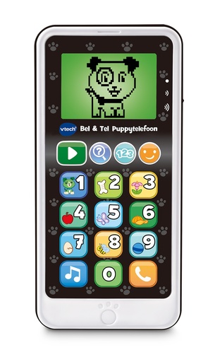 [438923] Vtech | Multimedia, Bel & Tel Puppytelefoon, wit, kunststof, +muziek, +activities, af 18 m