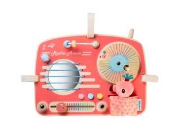 [412269] Lilliputiens | Educatief Speelgoed Anais Radio Activiteitenpaneel Roze +9m