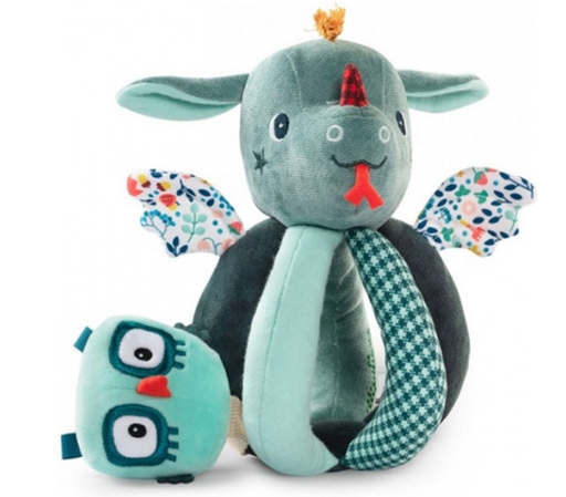 [436487] Lilliputiens | Rammelaar Joe Grijprammelaar Textiel Blauw +6M