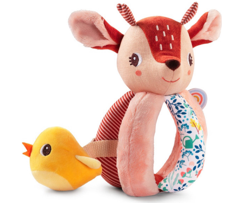 [436488] Lilliputiens | Rammelaar Stella Grijprammelaar Bruin Textiel +6M