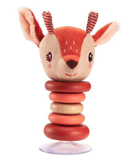 [453520] Lilliputiens | Speelgoed vr Eetstoel Stella Swingende Rammelaar Hert