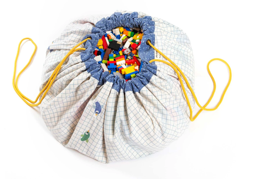 [475097] Play & Go | Opbergzak/Speeltapijt Original Double Print Moulin Roty Toupities Dia 140cm