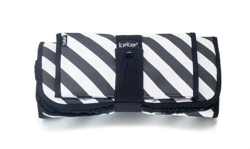 [459610] LUIERMATJE, Napper Combi-Set, black stripes & teddy, Verschoonmatje + luieretui, strepenpr., herbruikb., 2022