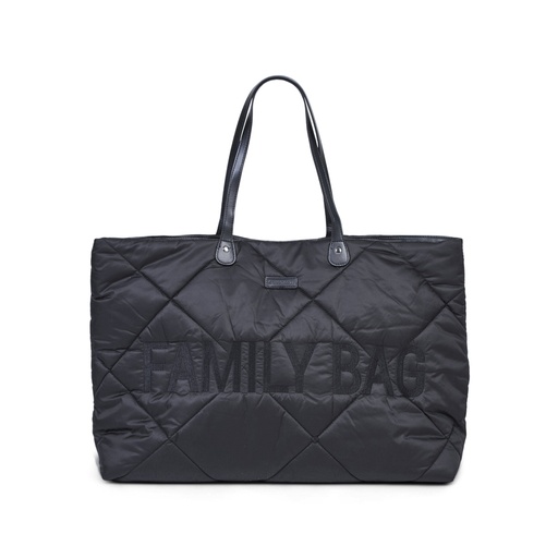 [423015] VERZORGINGSTAS, Family Bag Puffered, black, zwart, matelassee/pr Family Bag, reistas, nylon, zonde luiermat, 2021