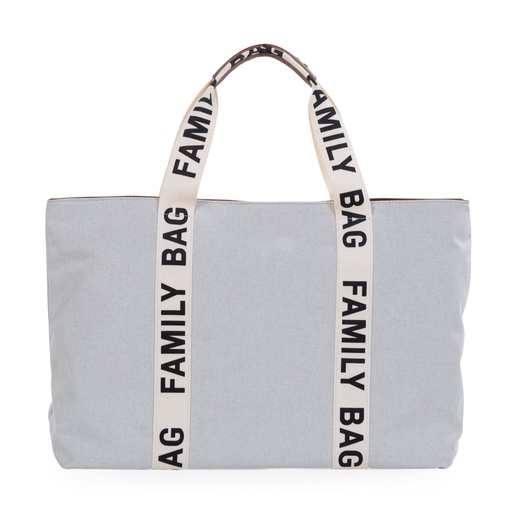 [462840] Childhome | Family Bag Signature , offwhite, Canvas