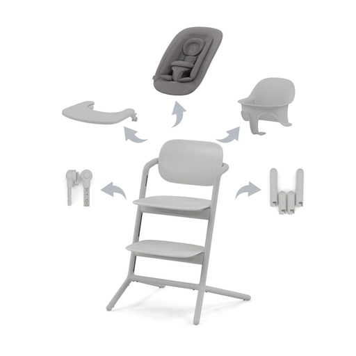 [440870] Cybex | Eetstoel Lemo 4in1 Suede Grey