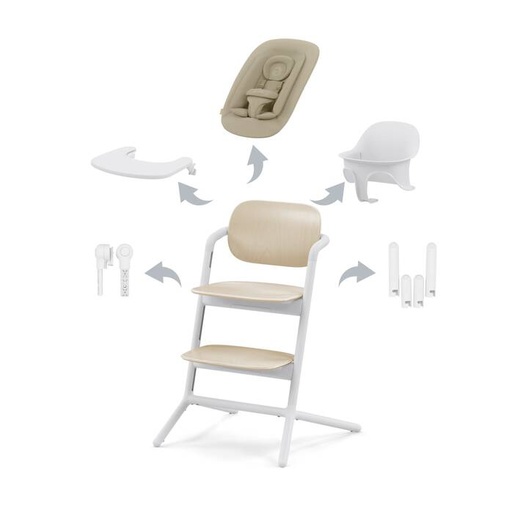 [440871] Cybex | Eetstoel Lemo 4in1 Sand White