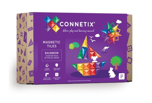 [474806] Connetix Tiles | Magnetische Blokken Starter Rainbow Pack 60st