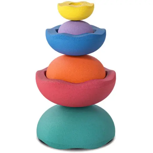 [144133266] Stapelstein | Stapelstenen Inside Rainbow Classic Set van 6