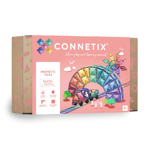 [144348133] Connetix Tiles | Magnetische Blokken Mega Pastel Pack 202st
