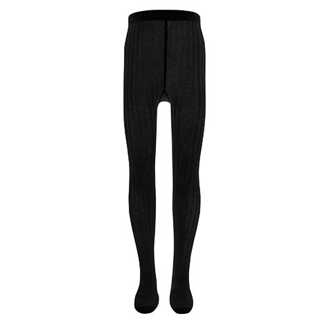 BROEKKOUSEN, zwart, M:68, schwarz, 6 maand, girls, uni rib, 1 paar, kousen