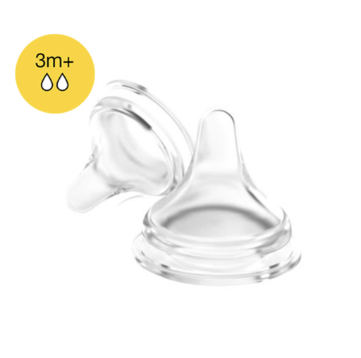 [328407] Lansinoh | Zuigspeen Natural Wave M +3M 2-pack