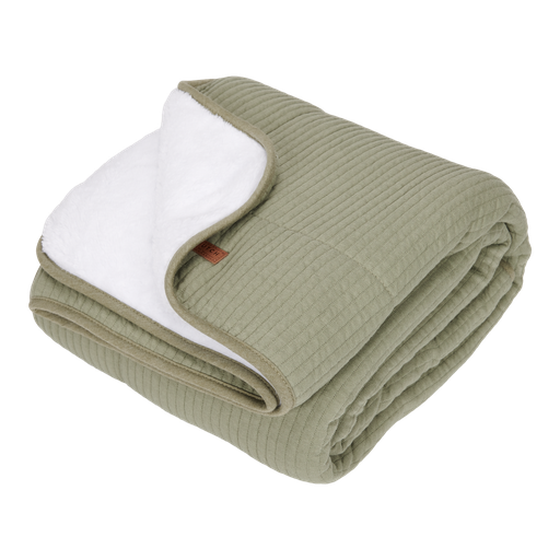 [409960] Little Dutch | Deken Wiegdeken Pure & Soft Pure Olive 70x100cm