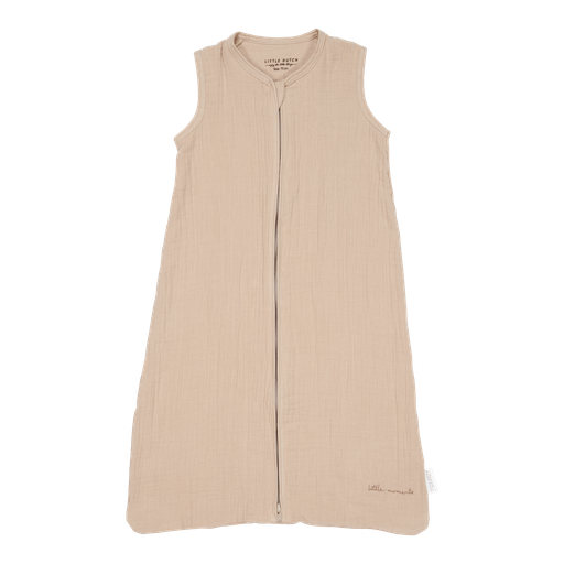 [469774] Little Dutch | Slaapzak Newborn Naturals Zonder Mouwen Hydrofiel Katoen Klassiek Model Zomer Ecru 70cm