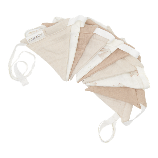 [469790] Little Dutch | Vlaggenlijn Newborn Naturals Baby Bunny Wit/Bruin/Ecru