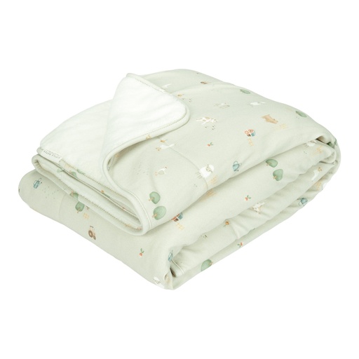 [469818] Little Dutch | Deken Wiegdeken Little Farm Groen 70x100cm 