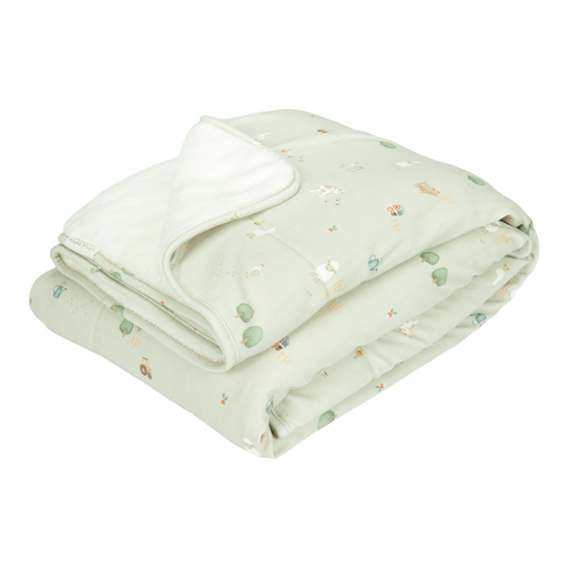 [469819] Little Dutch | Deken Ledikantdeken Little Farm Wit/Ecru 110x140cm