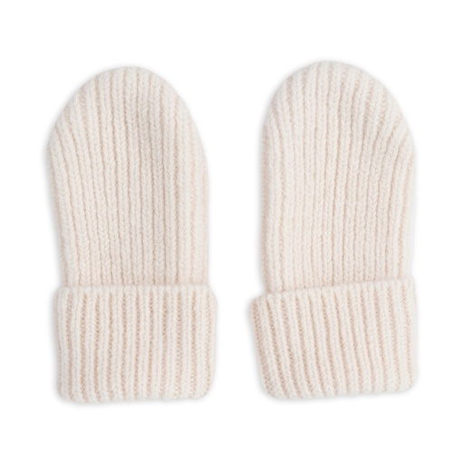 WANTEN, Folklore, Mittens, birch, 50-80, 0-12 m, boys/girls, ecru, uni, zonder vingers, Merino wol