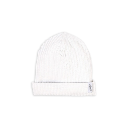 [464082] Lodger | Muts Beanie Seersucker Katoen Cloud Dancer 0-6m